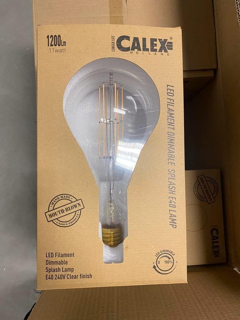 Calex Giant Splash LED lamp Transparant nieuw in verpakking, Ophalen of Verzenden, Nieuw, Overige fittingen, Led-lamp