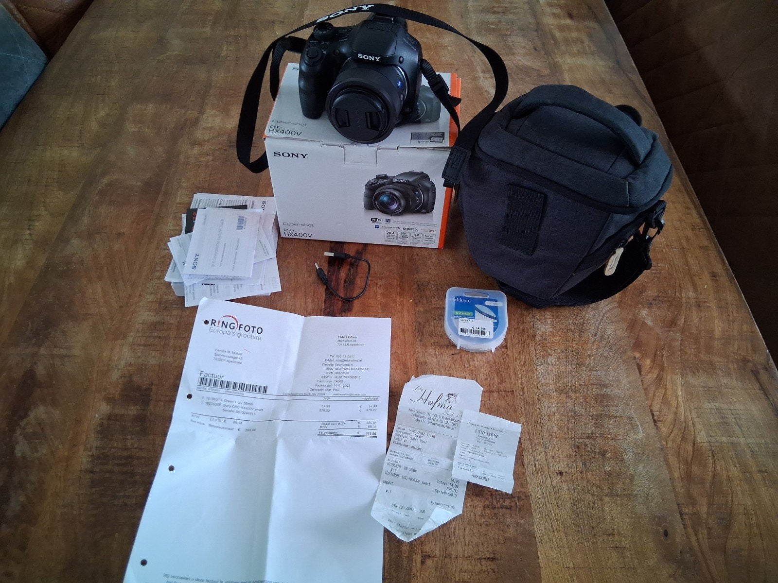 Sony Cyber-shot DSC-HX400V Bridgecamera met 20.4 MP, Audio, Tv en Foto, Ophalen, Beeldstabilisatie, Zo goed als nieuw, Sony