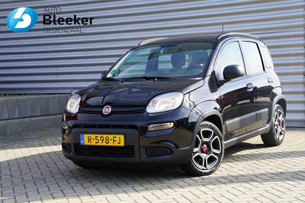 Fiat Panda 1.0 Hybrid City Life DAB Airco Carplay, Auto's, Voorwielaandrijving, Stof, Zwart, Panda
