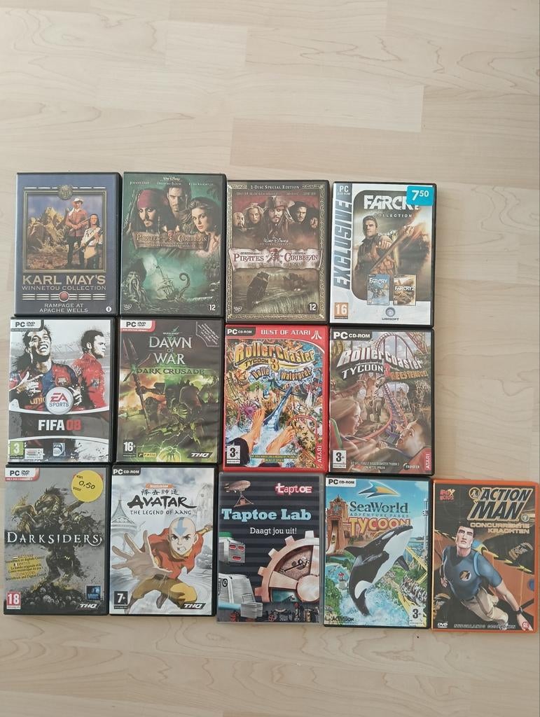 Grote collectie PC games: FIFA, Far Cry, Darksiders, etc., Spelcomputers en Games, Games | Pc, Gebruikt, Vanaf 18 jaar, Overige genres