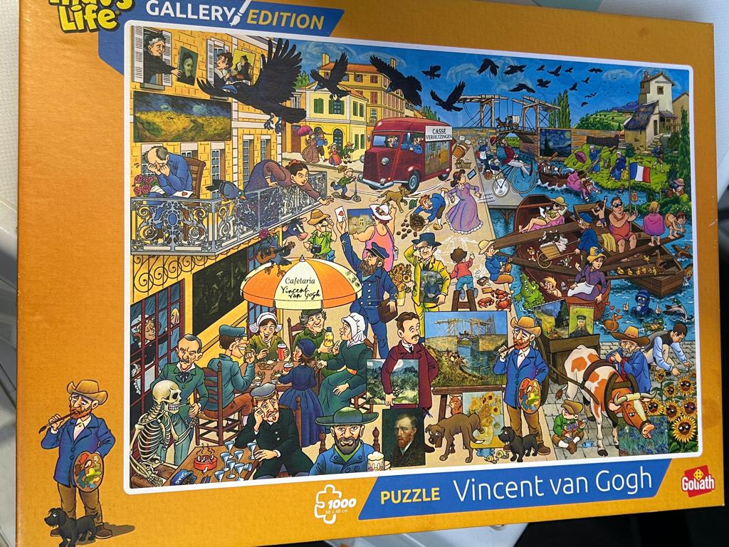 Puzzel " Vincent van Gogh", Ophalen, 500 t/m 1500 stukjes, Gebruikt, Legpuzzel