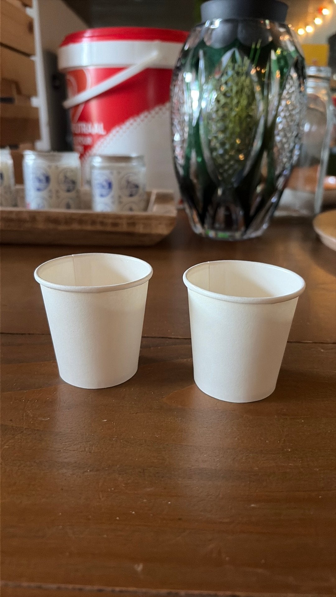 Gratis Espressocups disposabels, Ophalen
