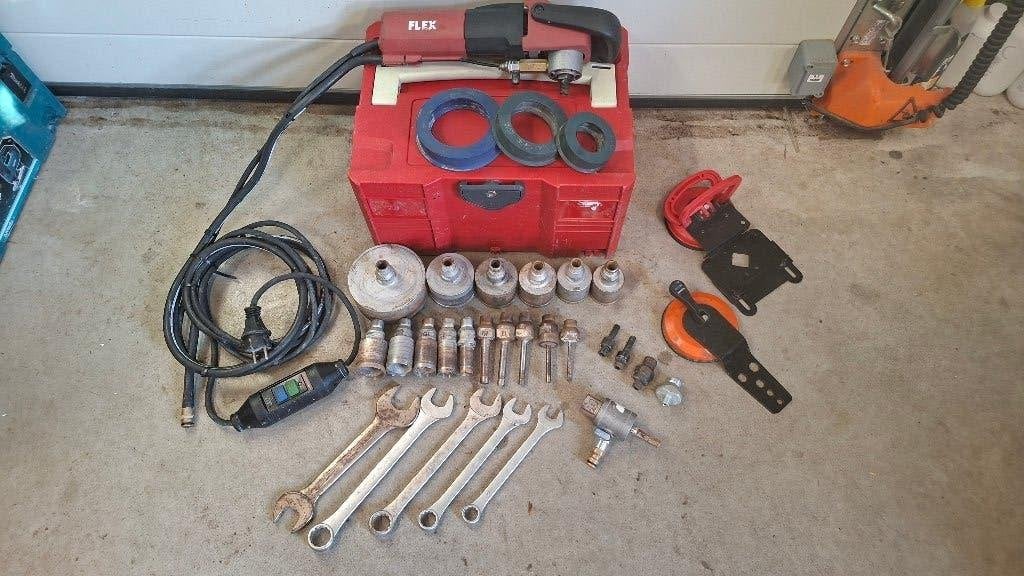 Flex LE 12-3 100 WET tegelboor set slijpmachine., ,, Ophalen of Verzenden, Zo goed als nieuw, ,