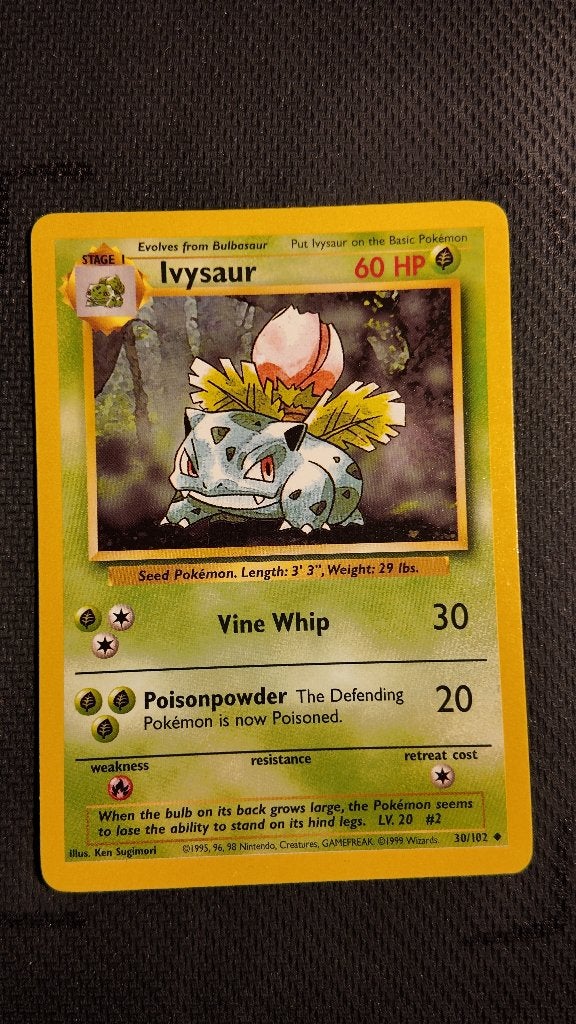 Ivysaur 30 Base | Pokemon kaart, Ophalen, Zo goed als nieuw, Losse kaart