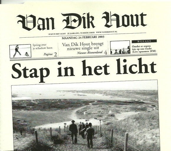 VAN DIK HOUT CD SINGLE STAP IN HET LICHT, 6 singles of meer, Ophalen of Verzenden, Zo goed als nieuw, Pop