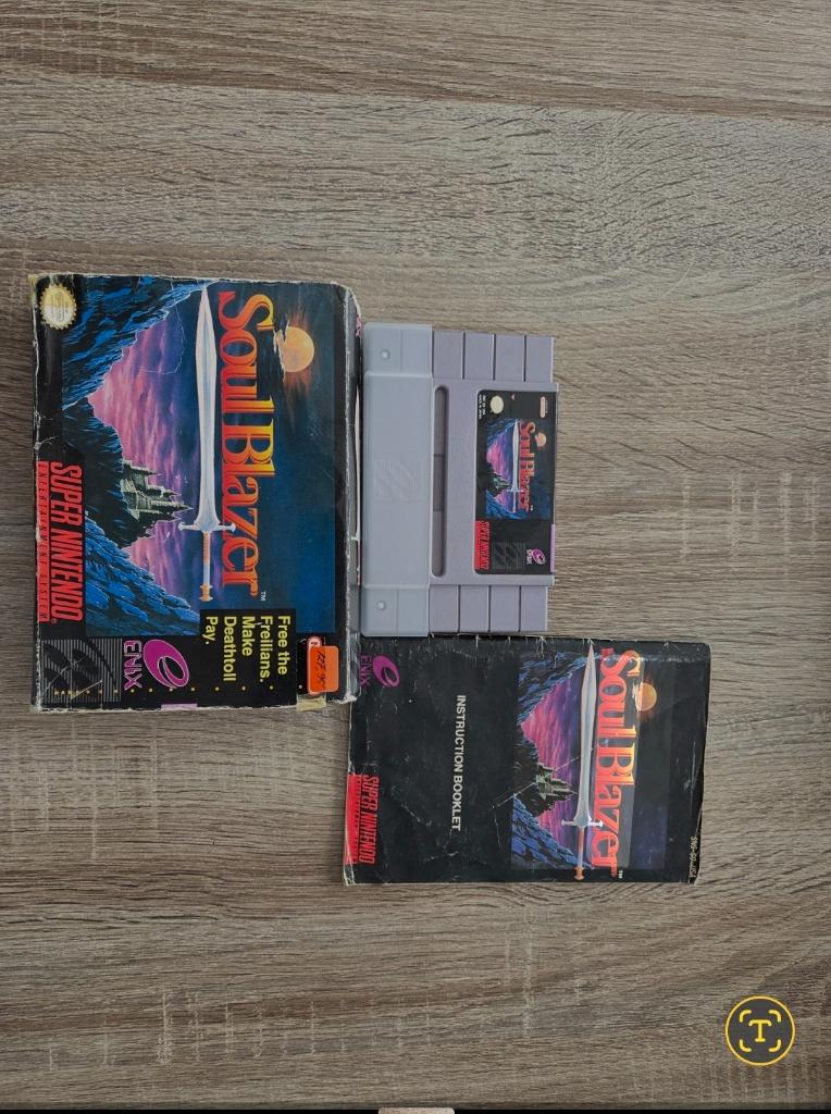 Soul Blazer - Complete In Box (CIB) - Super Nintendo (SNES), Avontuur en Actie, Gebruikt, 1 speler, Ophalen of Verzenden