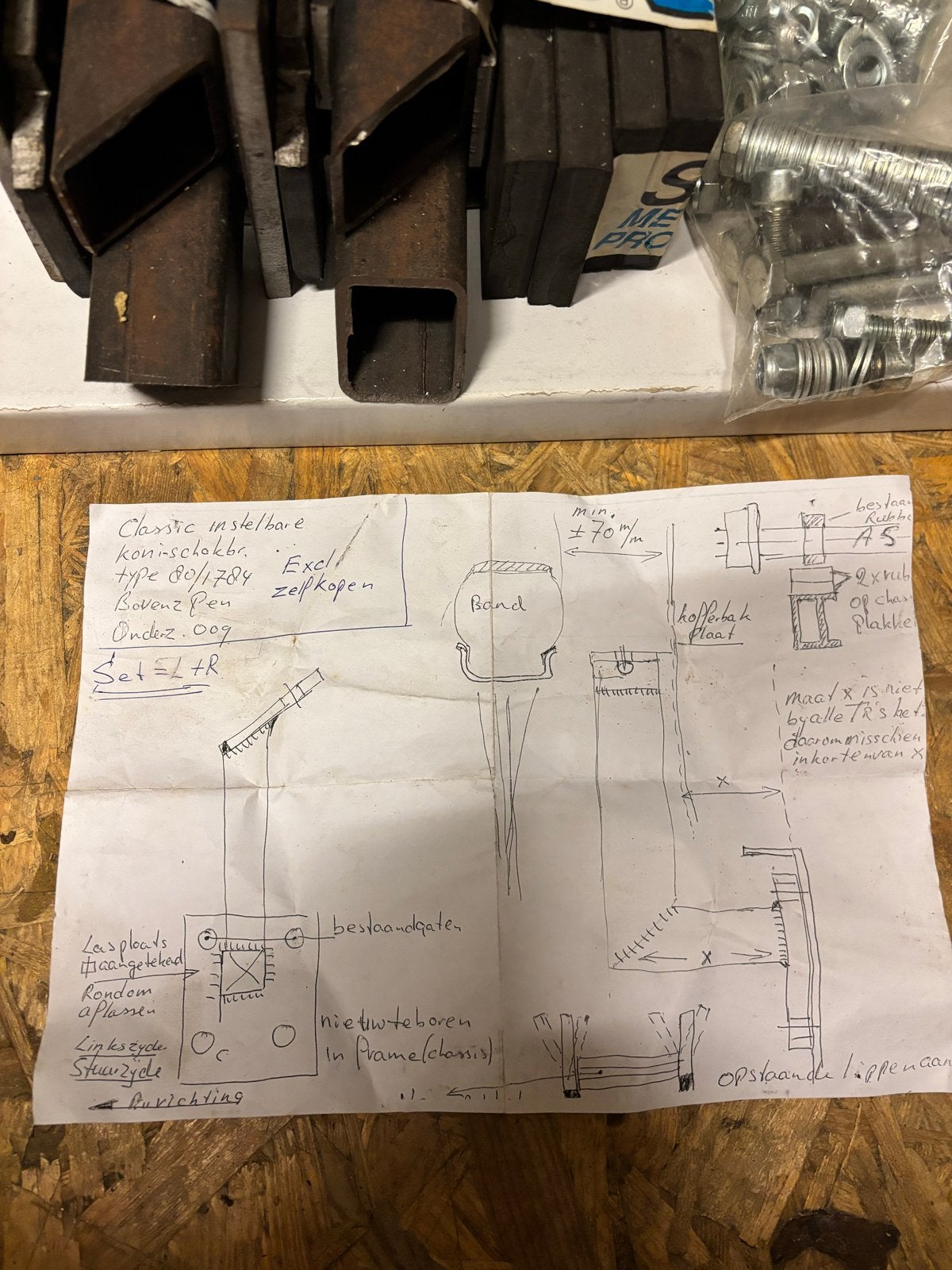 Adapterset voor Koni schokbrekers TR3, Ophalen of Verzenden, Gebruikt, Triumph