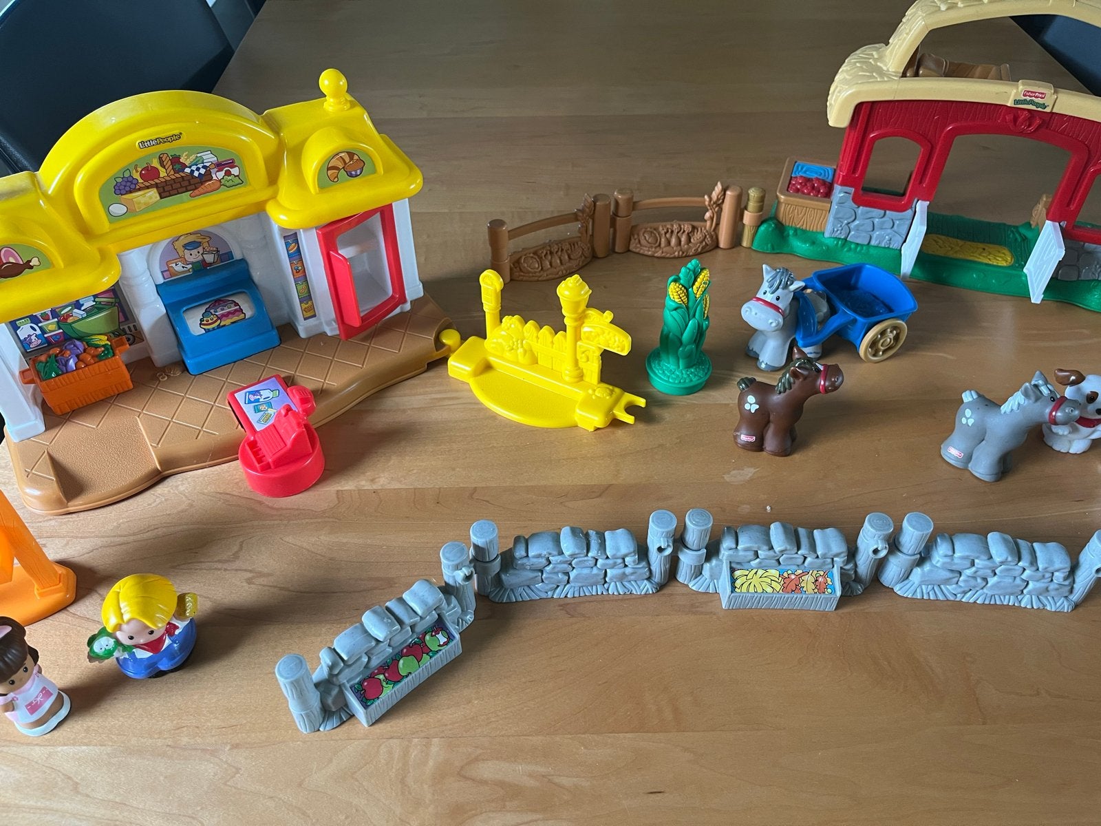 Fisher-Price Little People Speelset met Boerderij en Superma, Ophalen, Gebruikt, Speelset