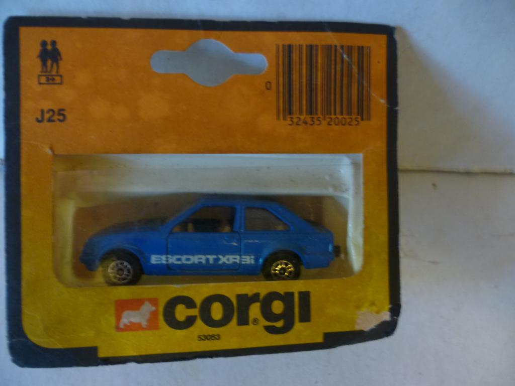 Corgi Juniors J25 1984 Ford Escort XR 3i modelauto ., Hobby en Vrije tijd, Modelauto's | Overige schalen, Ophalen of Verzenden