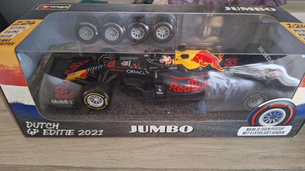 Max Verstappen Jumbo, Hobby en Vrije tijd, Modelauto's | 1:24, Ophalen of Verzenden, Nieuw, Bburago