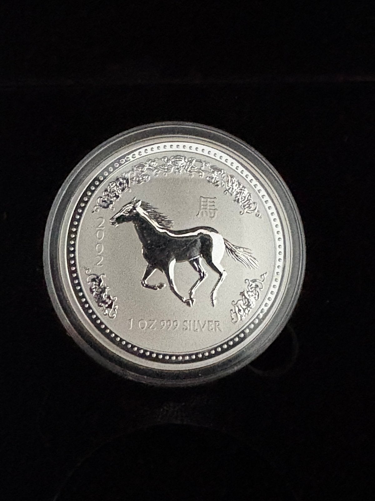 Lunar 1 year of the horse, jaar van het paard 1 ounce zilver, Ophalen of Verzenden, Zilver