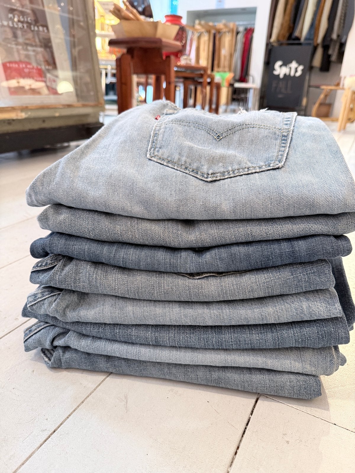 Partij vintage Levi’s jeans, Vintage, Vintage, Maat 46/48 (XL) of groter, Vintage