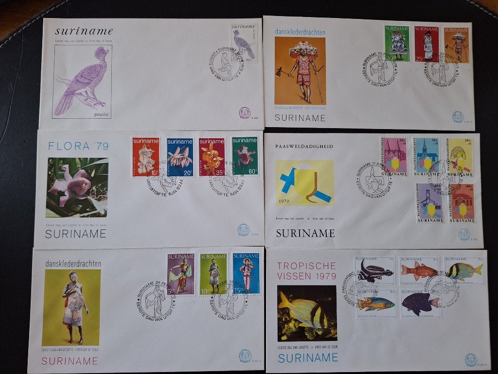Suriname FDC 1979, Postzegels en Munten, Ophalen of Verzenden, Rest van de wereld