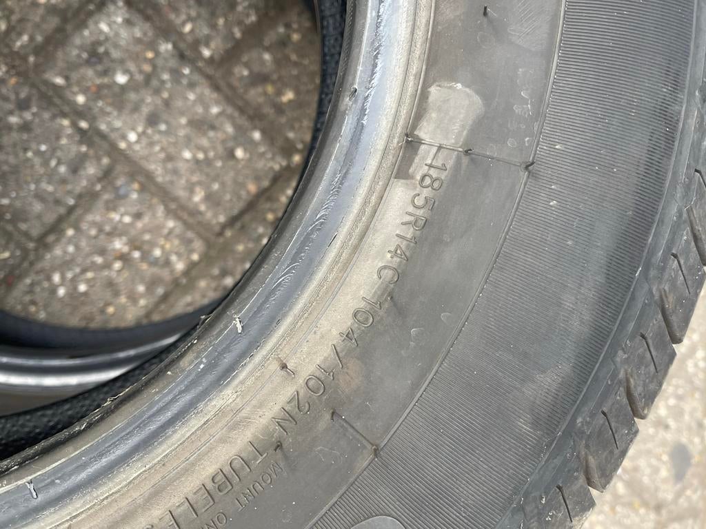 2x Aanhanger banden 185 R14C Cargomax ST-6000, Ophalen of Verzenden, Gebruikt
