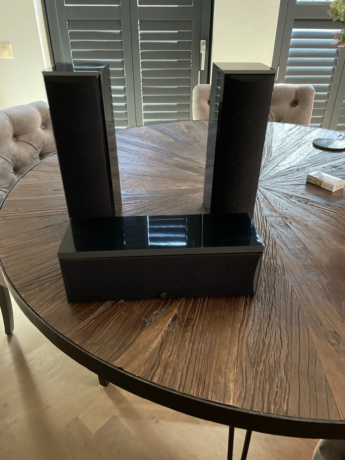 Yamaha Speaker Set: NS-C125 Center & NS-M125 Frontspeakers, Zo goed als nieuw, Surroundset zonder subwoofer, 120 watt of meer