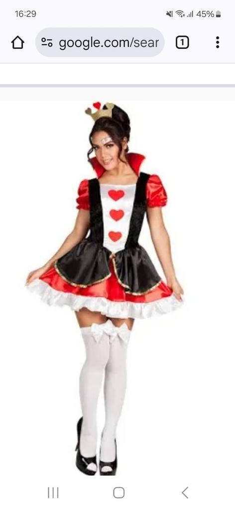 Hartenqueen jurkje als nieuw maat m, Kleding | Dames, Carnavalskleding en Feestkleding, Ophalen of Verzenden, Zo goed als nieuw