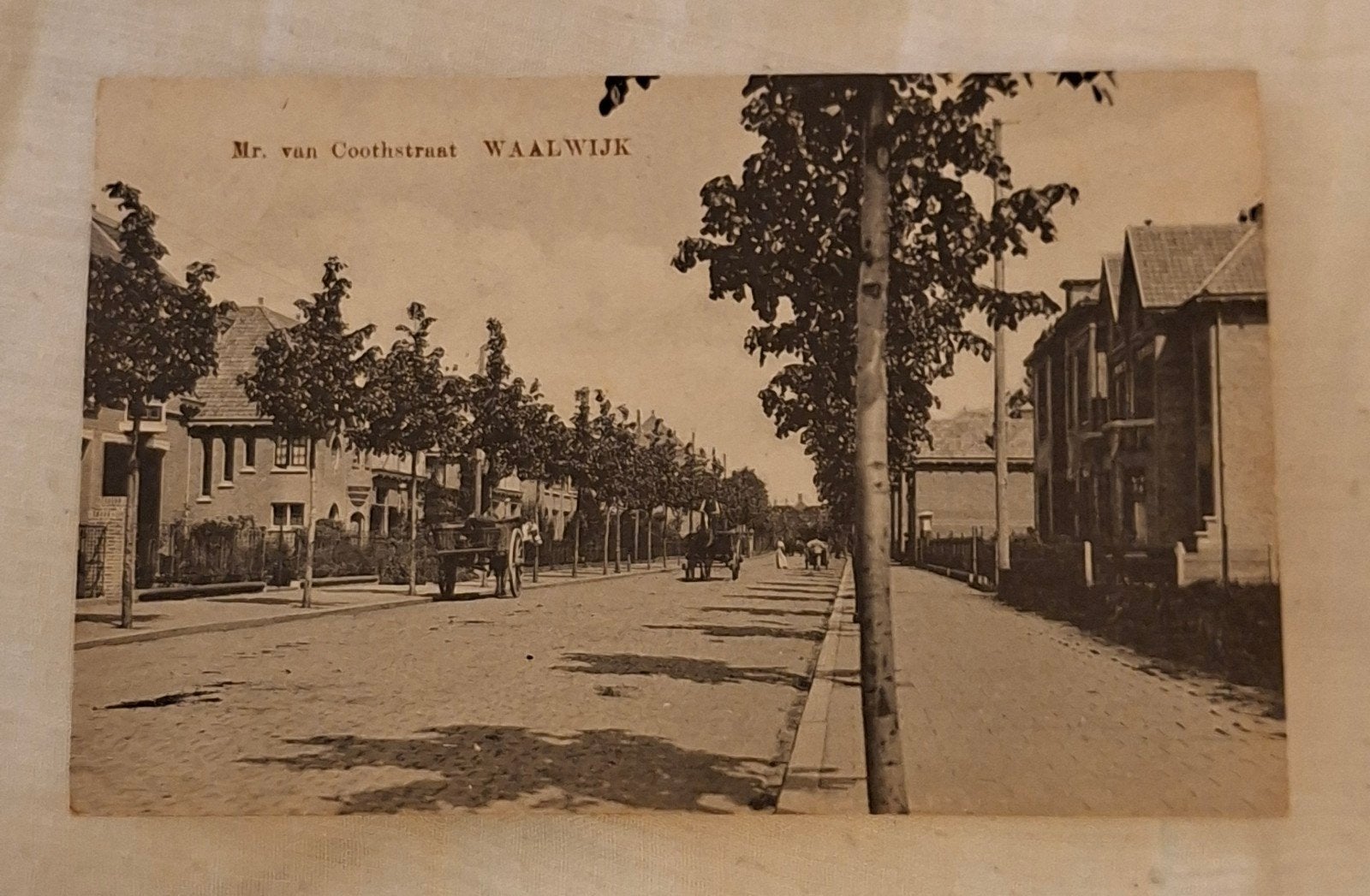 gelopen kaart 1917 Waalwijk Mr van Coothstraat, Verzamelen, Ophalen of Verzenden, Voor 1920, Noord-Brabant