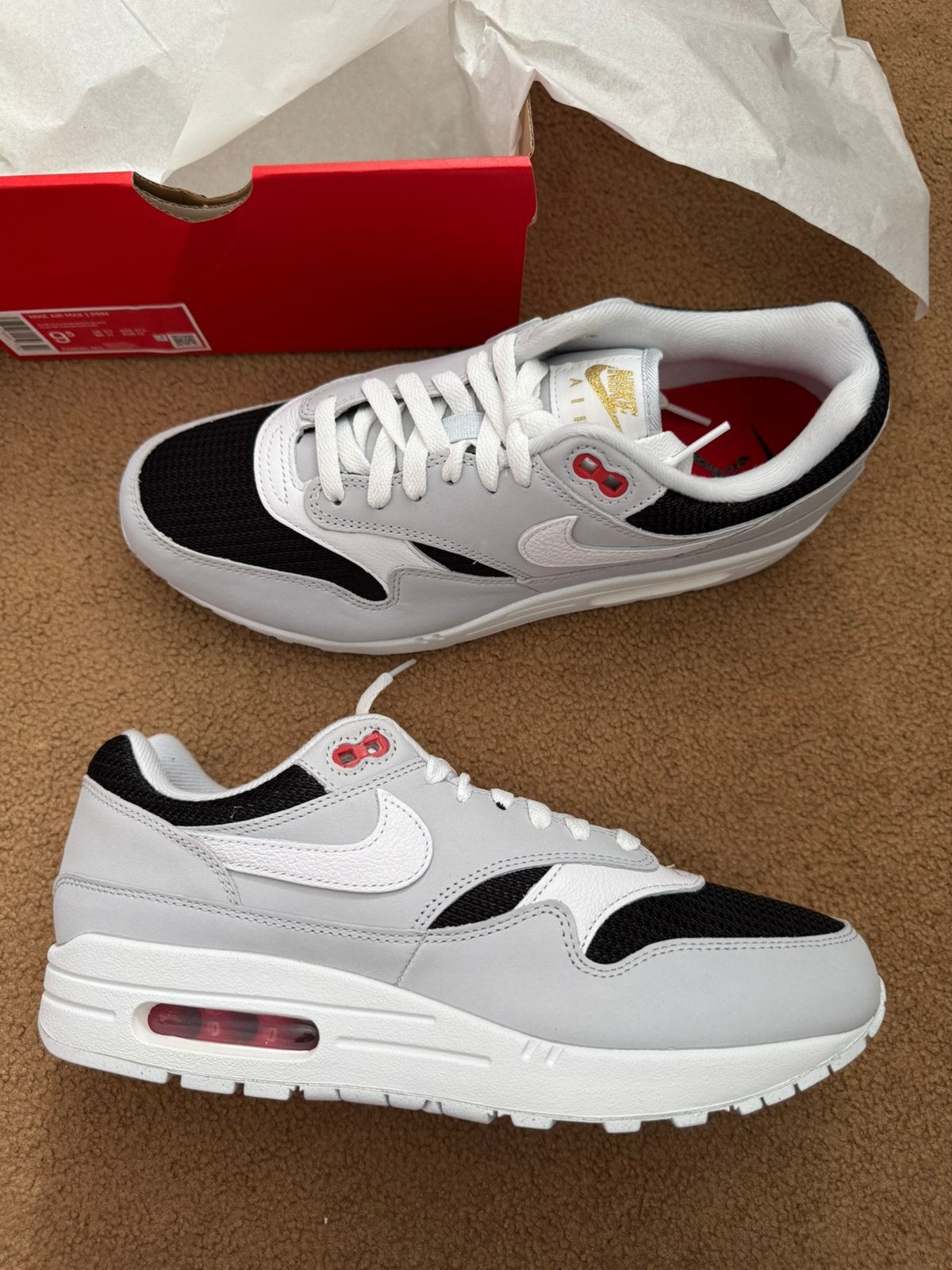 Nike Air Max 1 Uruwa | eu 43 | nieuw, Verzenden, Zwart, Nieuw, Sneakers of Gympen