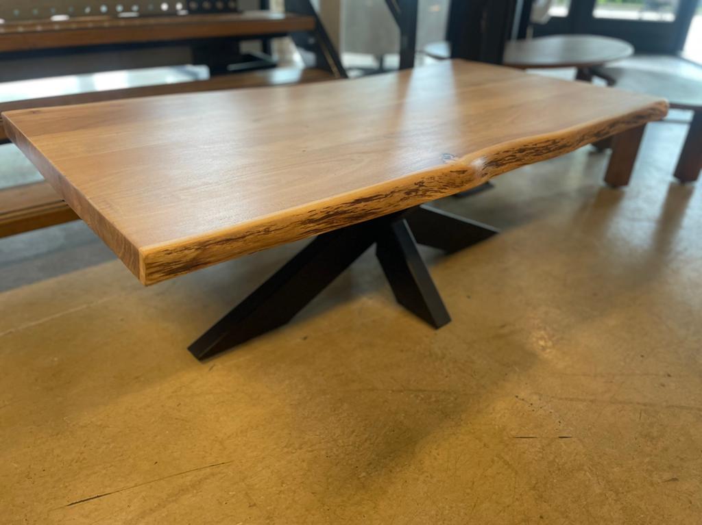 PINKSTER LEEGVERKOOP CHEFMEUBEL VOORRAAD ACACIA TAFEL 299, Bruin, Nieuw, Ophalen of Verzenden, Modern