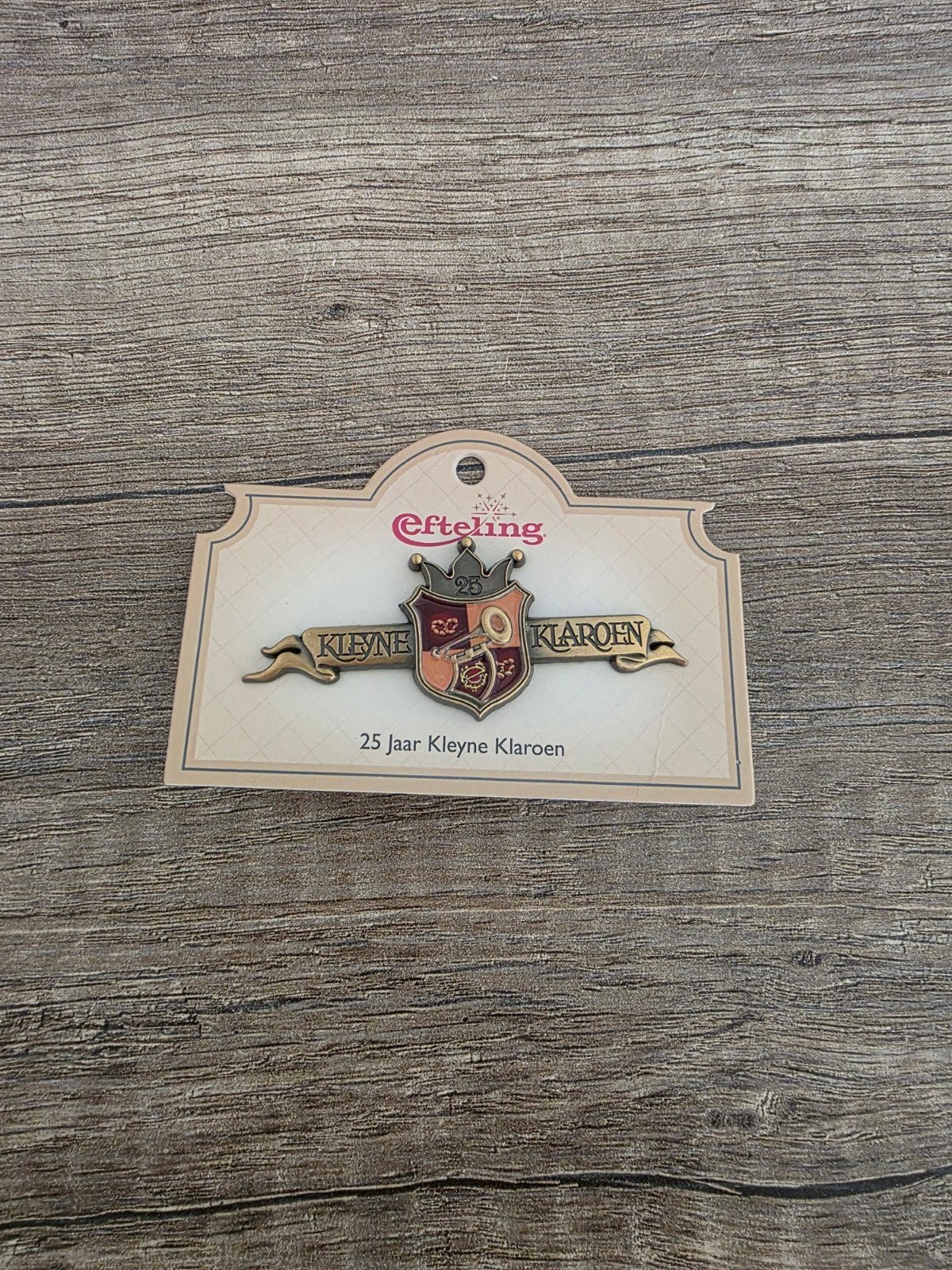 Efteling 25 Jaar Kleyne Klaroen Speldje, Verzamelen, Efteling, Ophalen of Verzenden