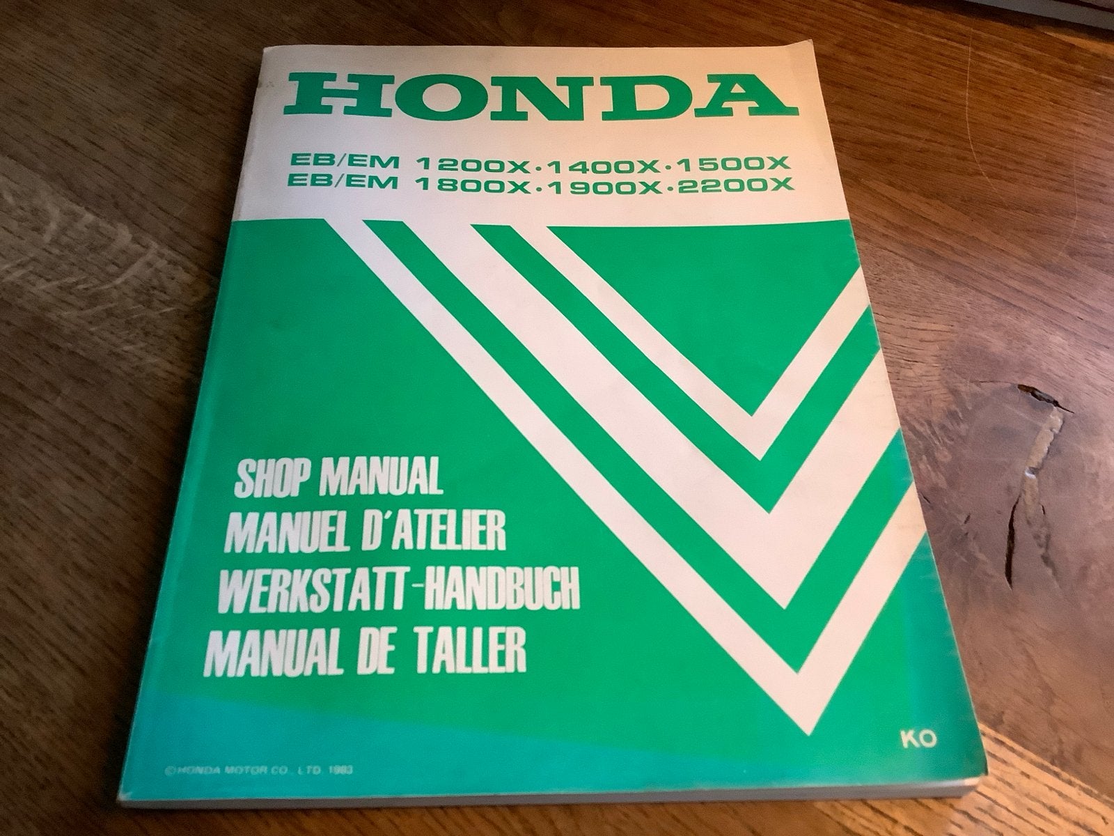Honda Generatoren Werkplaatshandboek EB/EM 1200X-2200X, Verzenden, Zo goed als nieuw