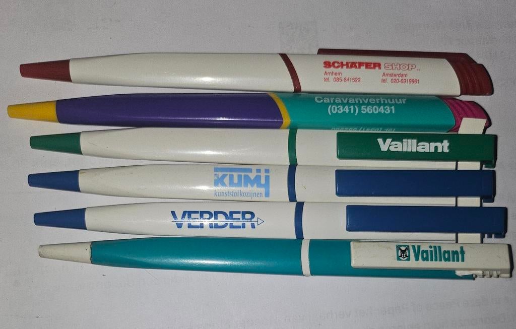 Reclamepennen, Verzamelen, Ophalen, Zo goed als nieuw, Vulpen, Overige merken