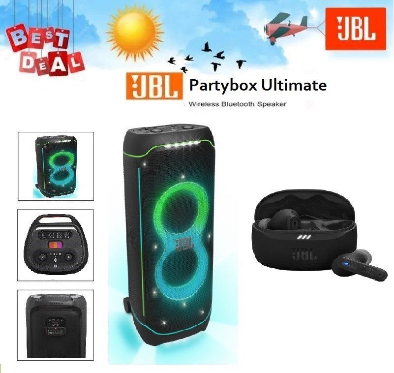 ✅NIEUW✅ JBL PartyBox Ultimate + JBL Tune Beam 2, Ophalen of Verzenden, Nieuw, Center speaker, JBL