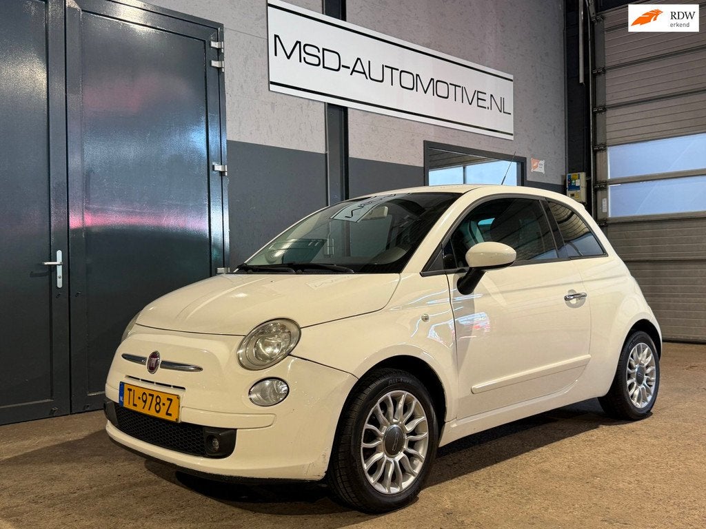 Fiat 500 1.2 Naked Sportvelgen Sportstoelen, Auto's, Fiat, Bedrijf, Te koop, ABS, Airbags, Airconditioning, Centrale vergrendeling