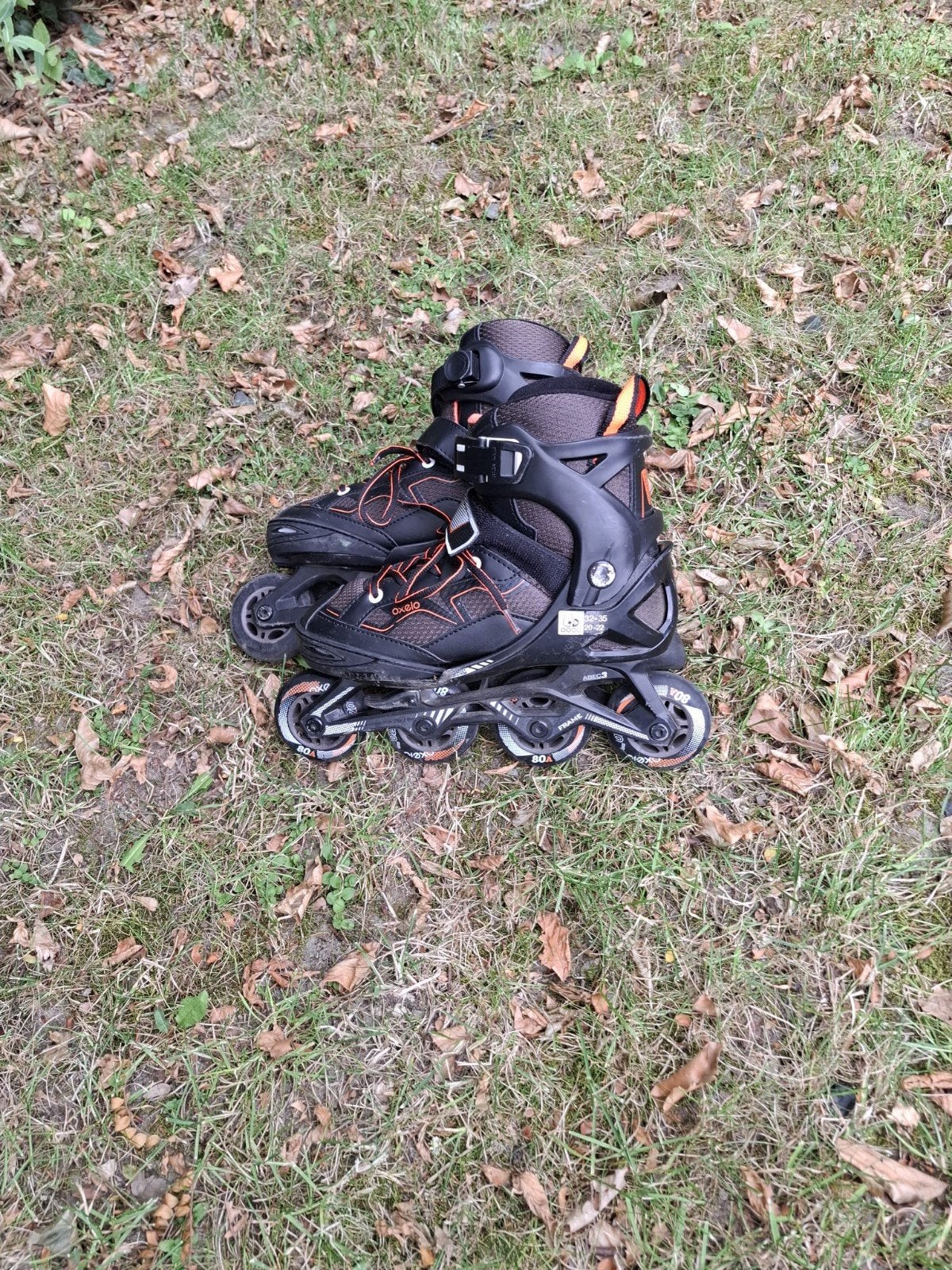 Oxelo skeelers maat 32-35, Verstelbaar, Kinderen, Zo goed als nieuw, Inline skates 4 wielen