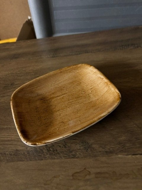 servies porcelein bruin gemeleerd, Huis en Inrichting, Ophalen, Zo goed als nieuw, Bord(en), Overige stijlen