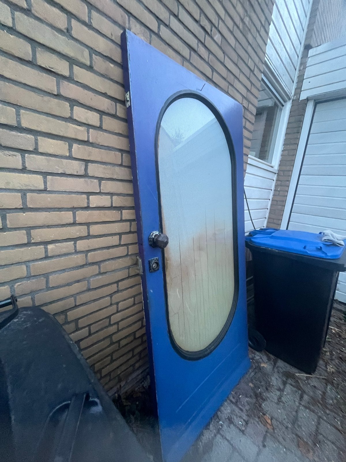 Voordeur circa 93x201,5 cm met glas en meerdere sleutels, Ophalen, Gebruikt, 80 tot 100 cm, Buitendeur