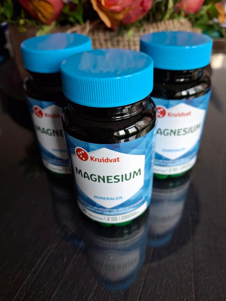 3 potjes Kruidvat Magnesium, Sport en Fitness, Gezondheidsproducten en Wellness, Ophalen, Nieuw, Overige typen