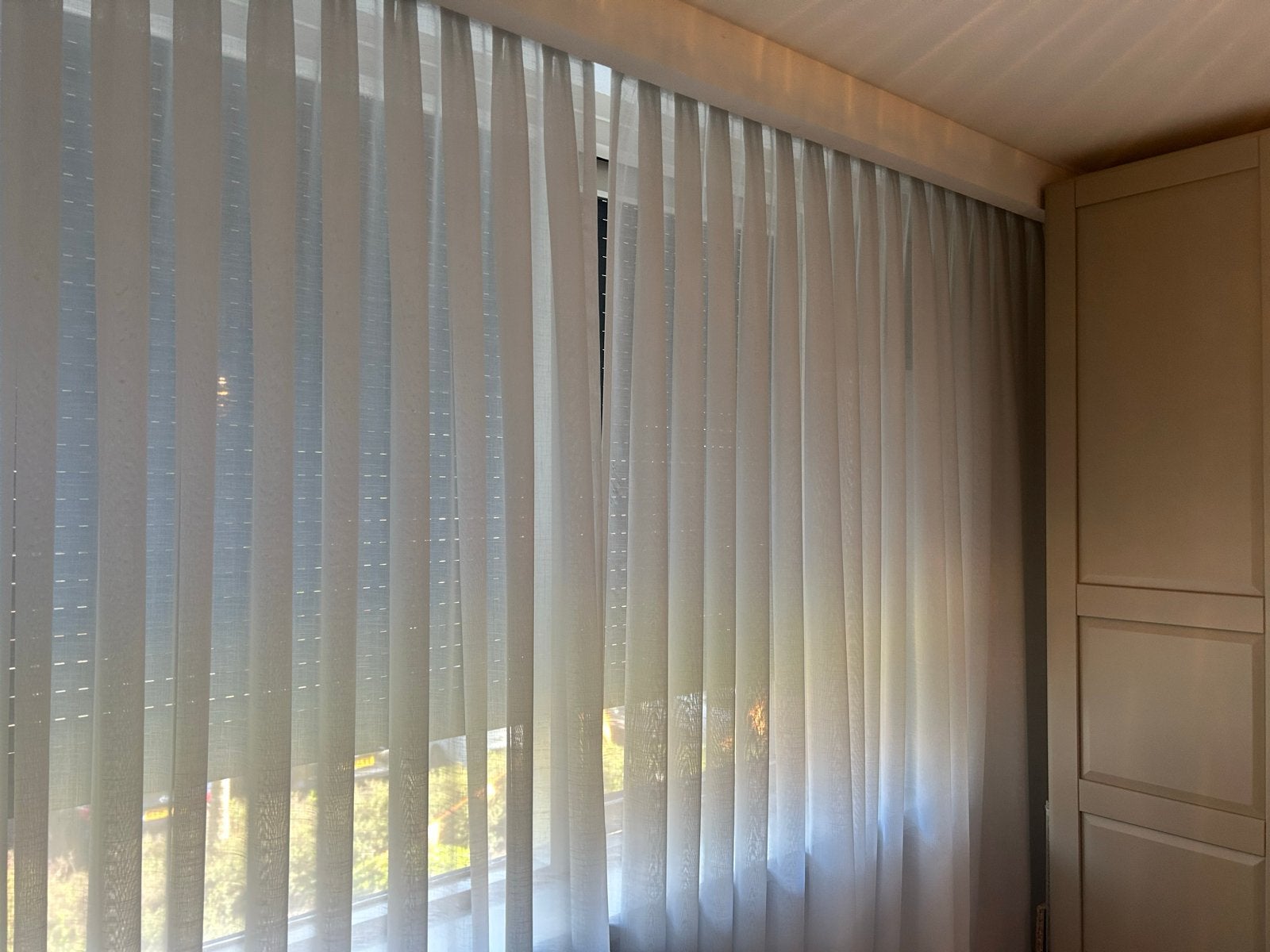 Witte vitrage gordijnen inbetween, Ophalen, Vitrage, Overige merken, Wit