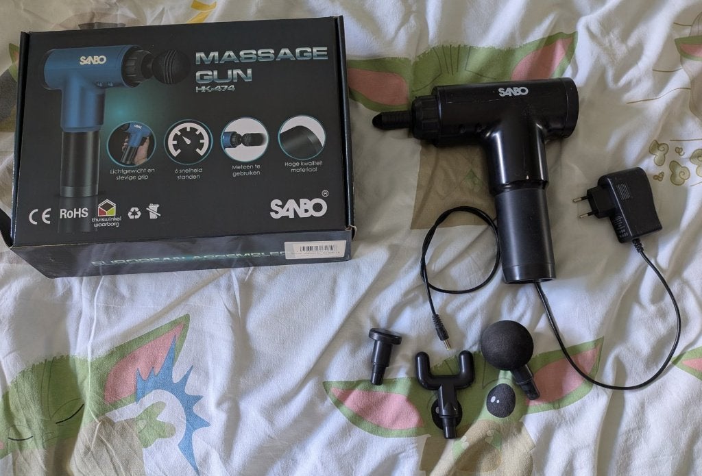 Sanbo massage gun HK-474, Ophalen of Verzenden, Zo goed als nieuw, Apparaat
