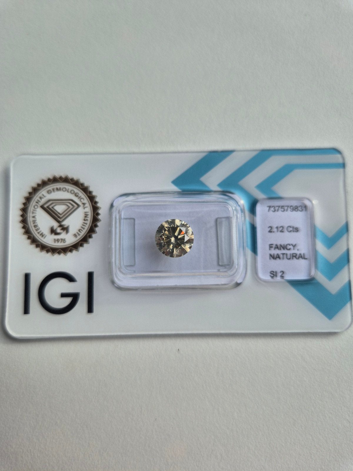 IGI Gecertificeerde Natuurlijke Diamand, Ophalen of Verzenden, Nieuw