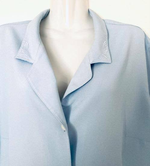 Erfo blouse maat 46, Ophalen of Verzenden, Zo goed als nieuw, Maat 46/48 (XL) of groter, Blauw