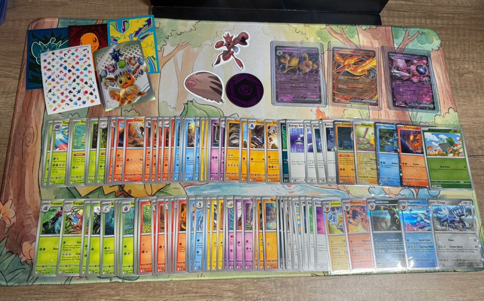 Pokémon Bundel (103 stuks) - 3x EX, Munt & Stickers, Ophalen of Verzenden, Zo goed als nieuw, Meerdere kaarten
