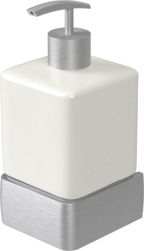Haceka Aline Zeepdispenser keramisch Brushed, ., Wit, Nieuw, Ophalen of Verzenden
