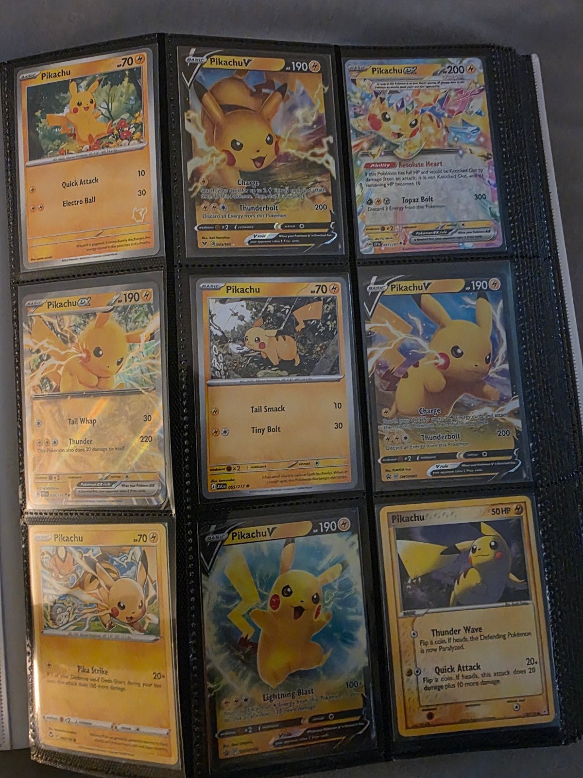 Grote collectie Pokémon kaarten in map, Ophalen of Verzenden, Gebruikt, Meerdere kaarten, Foil