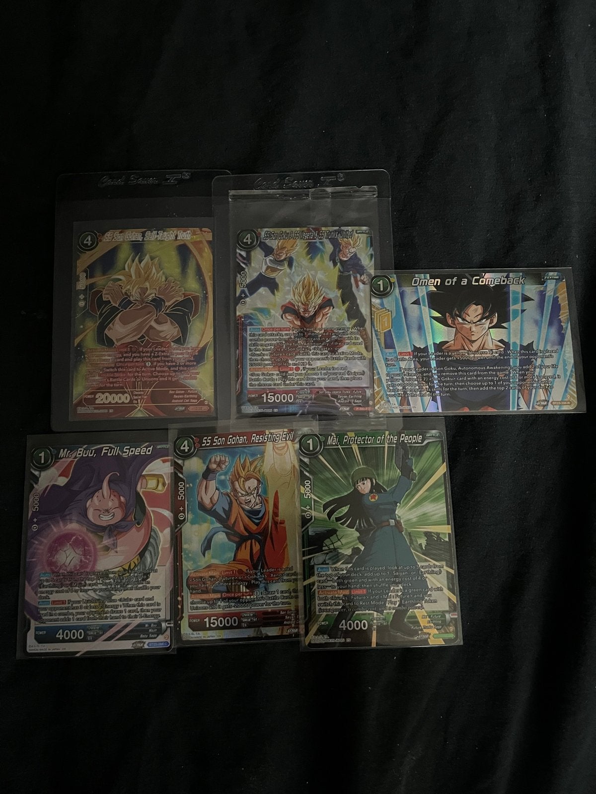 Dragonball Z Kaarten - Set van 6, Ophalen of Verzenden, Zo goed als nieuw, Meerdere kaarten, Foil