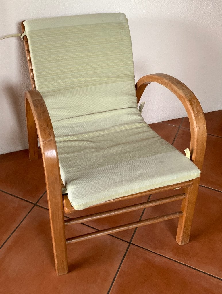 Latten kinder lounge stoel , Kibofa, jaren ’50, Ophalen, Huis en Inrichting