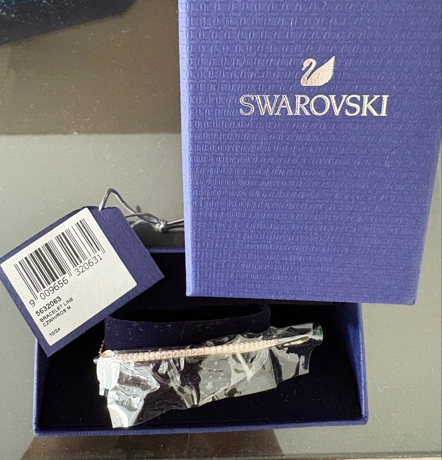 Swarovski Tennis Deluxe Armband - Gloednieuw, Met kristal, Overige materialen, Nieuw, Ophalen of Verzenden