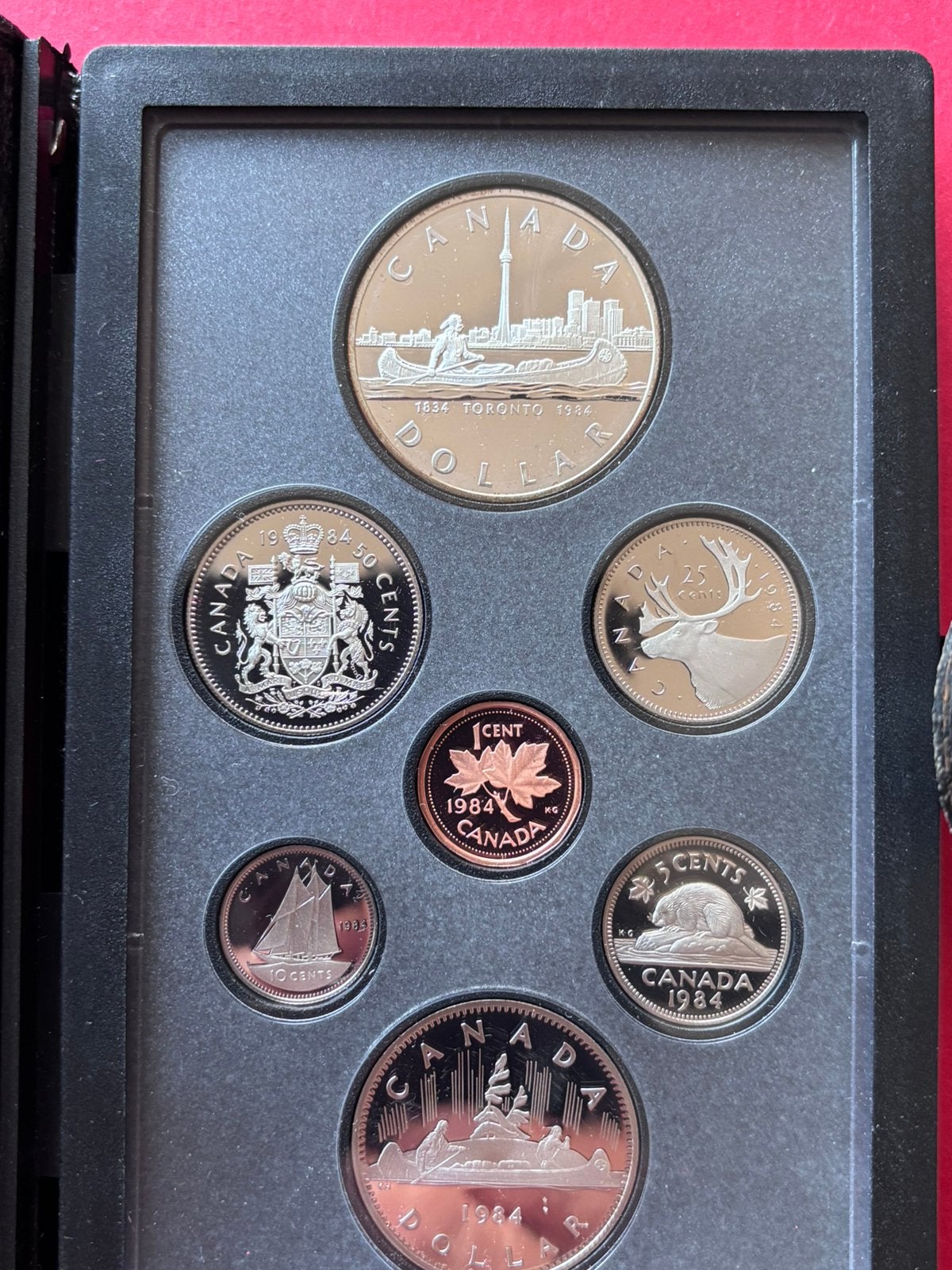 Canada Proofset 1984 dollar (0,500 zilver) 23.33 grams., Verzenden, Noord-Amerika, Zilver