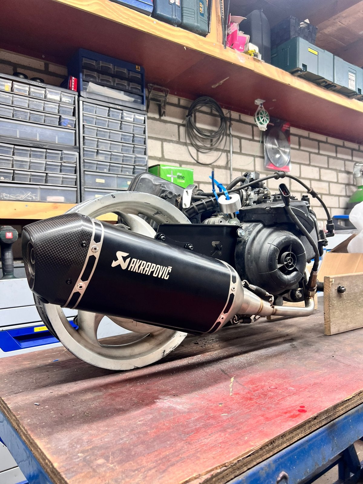 PIAGGO ZIP iget blok 4T3V 50cc met AKRAPOVIC en injector❗️, Ophalen, Gebruikt, Blok, Piaggio