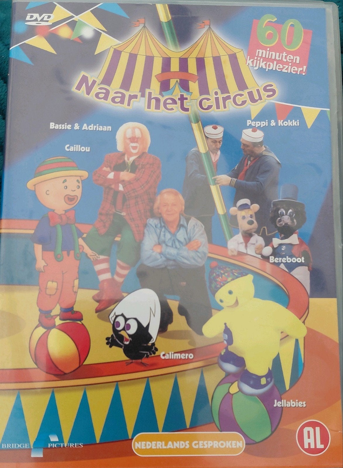 DVD: Naar het Circus - Kinderprogramma's bassie en adriaan, Gebruikt, Alle leeftijden, Familie, Film