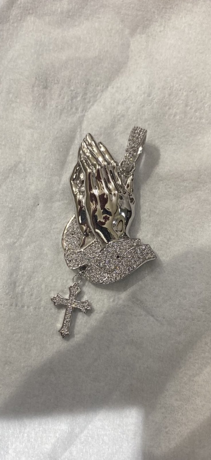 Gouden hanger 14k wit goud 16 gram nieuw, Sieraden, Tassen en Uiterlijk, Ophalen of Verzenden, Nieuw, Goud, Overige merken
