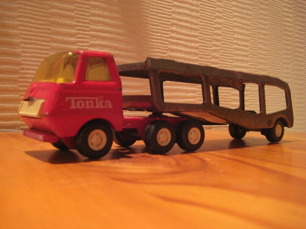 TONKA OPLEGGER autoambulance lengte: 24 cm., Ophalen of Verzenden, Gebruikt