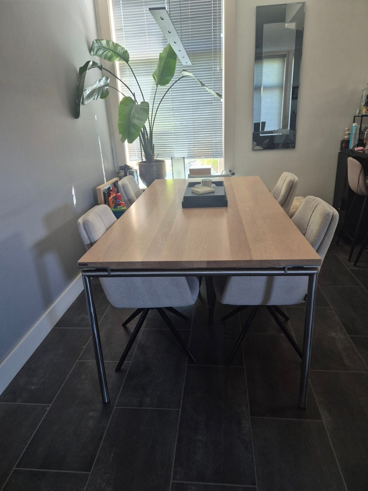 Eetkamertafel, merk Bert Plantagie - type Hook, Ophalen, Design/modern, 50 tot 100 cm, Zo goed als nieuw
