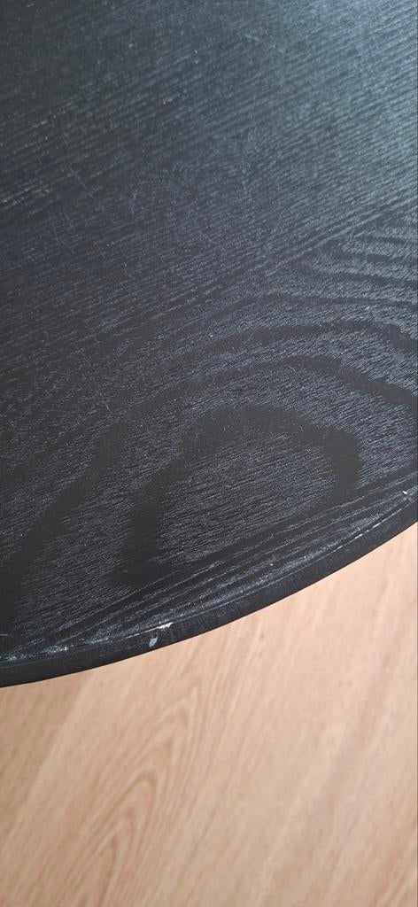 Ronde zwarte koffietafel van Woood, 60cm diameter, Ophalen