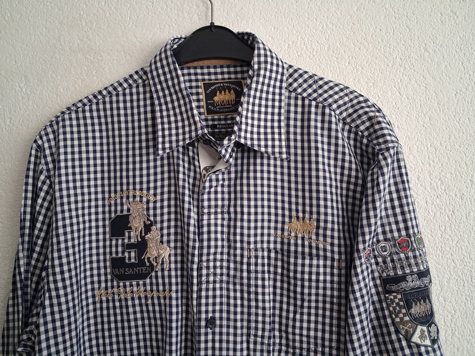 Van Santen & Van Santen heren overhemd - Maat XL, Blauw, Ophalen of Verzenden, Zo goed als nieuw, Van Santen & Van Santen